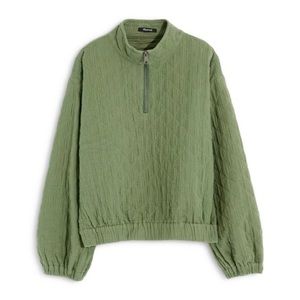 Madewell Diamond Jacquard Half-Zip Pull Over